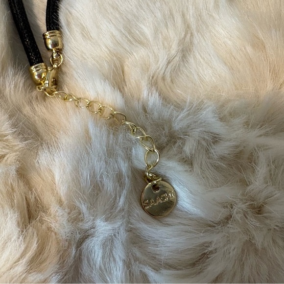 SAACHI Corded Dangle Rhinestone Crystal Statement Necklace - Picture 6 of 7